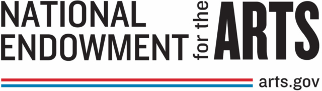 National Endowment for the Arts logo, with a red, white, and blue stripe